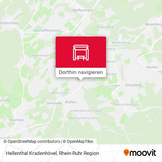 Hellenthal Kradenhövel Karte