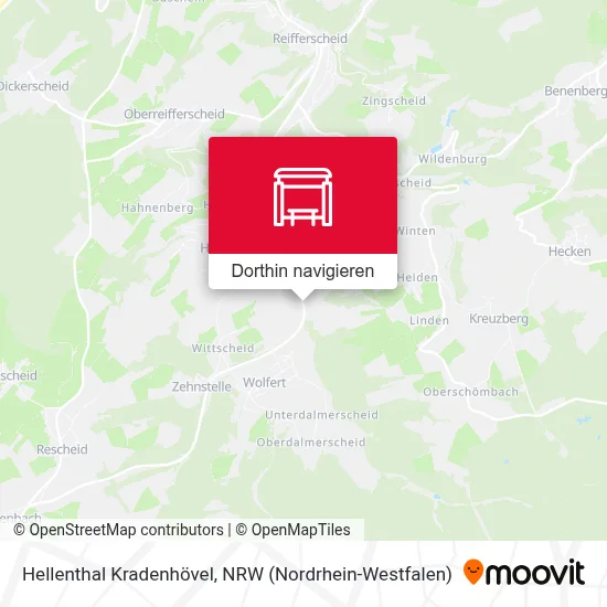 Hellenthal Kradenhövel Karte