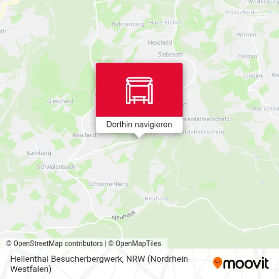 Hellenthal Besucherbergwerk Karte