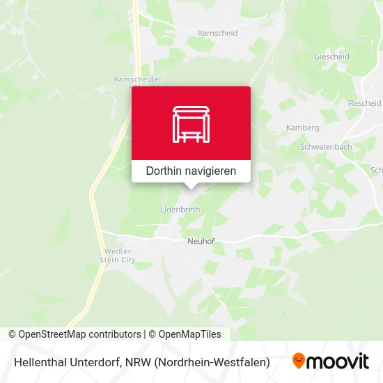 Hellenthal Unterdorf Karte