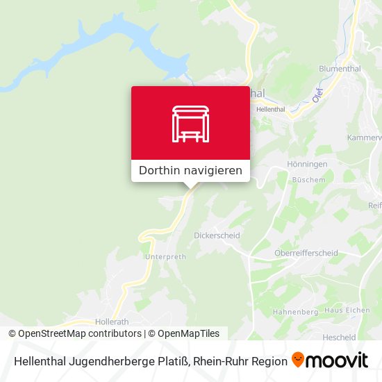 Hellenthal Jugendherberge Platiß Karte