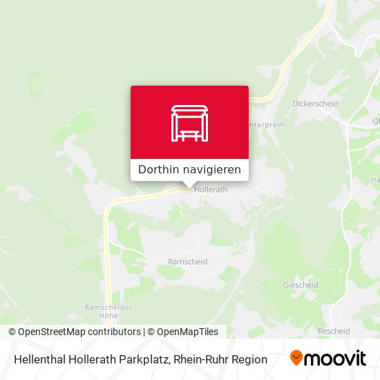 Hellenthal Hollerath Parkplatz Karte