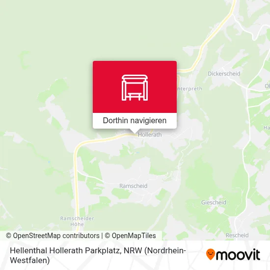Hellenthal Hollerath Parkplatz Karte