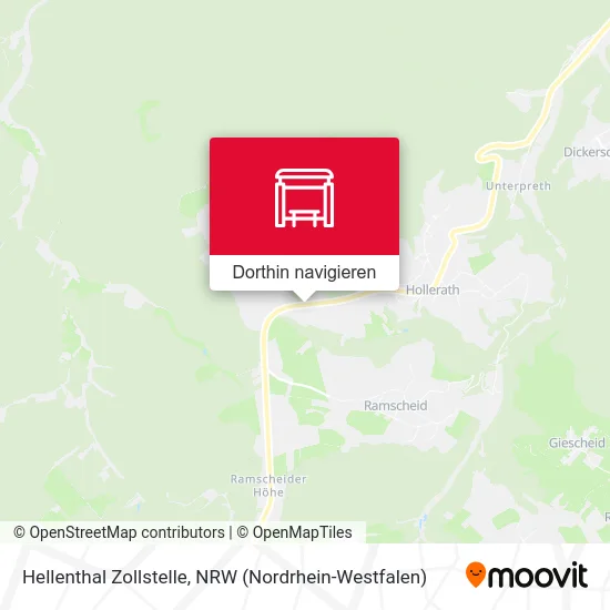 Hellenthal Zollstelle Karte