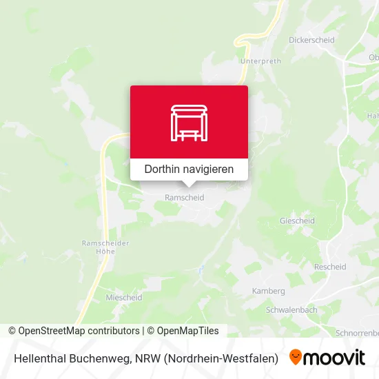 Hellenthal Buchenweg Karte