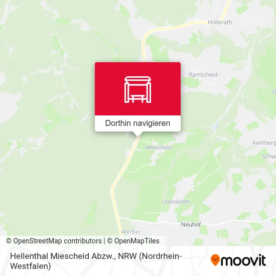 Hellenthal Miescheid Abzw. Karte