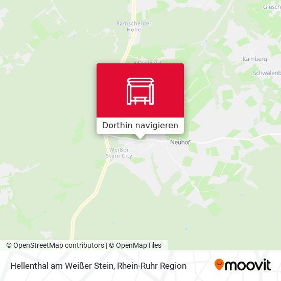 Hellenthal am Weißer Stein Karte