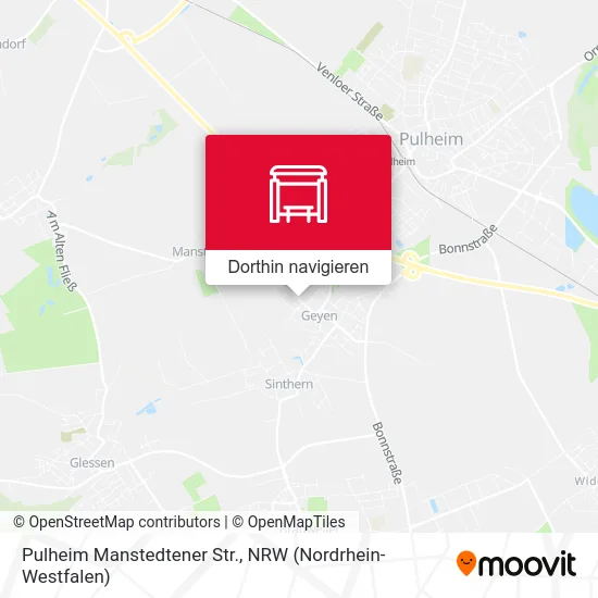 Pulheim Manstedtener Str. Karte