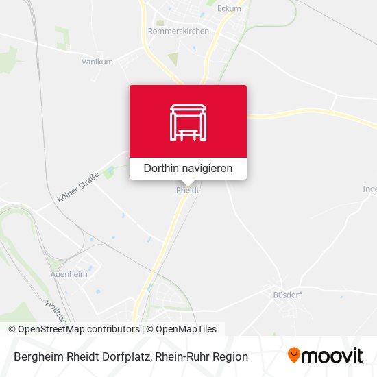 Bergheim Rheidt Dorfplatz Karte