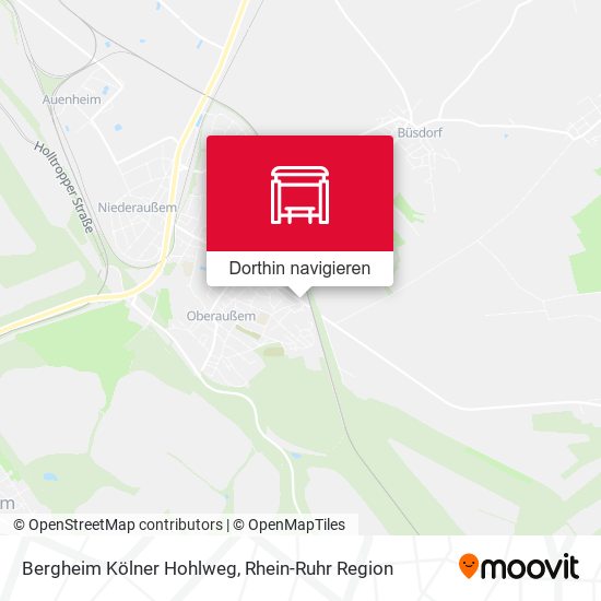 Bergheim Kölner Hohlweg Karte