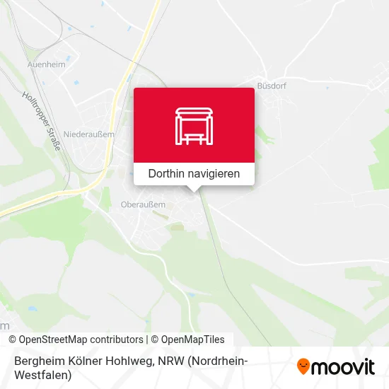 Bergheim Kölner Hohlweg Karte
