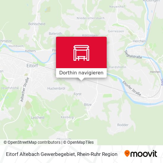 Eitorf Altebach Gewerbegebiet Karte