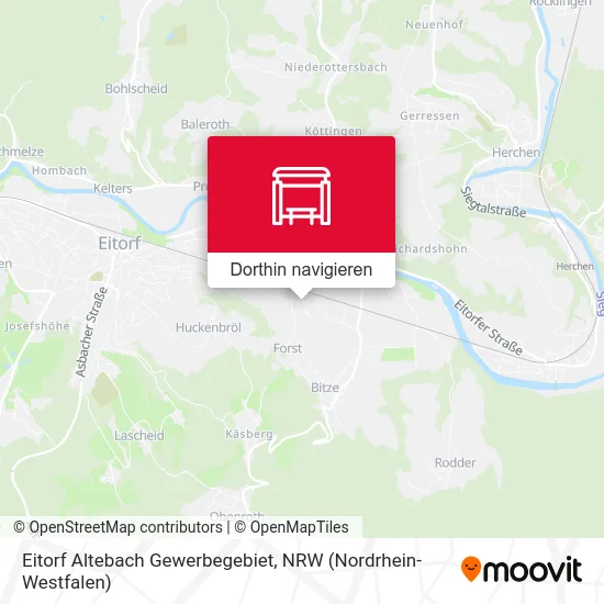 Eitorf Altebach Gewerbegebiet Karte