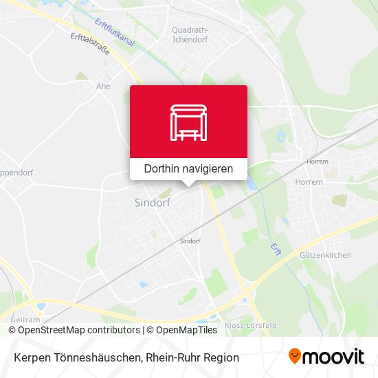 Kerpen Tönneshäuschen Karte