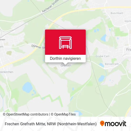 Frechen Grefrath Mitte Karte