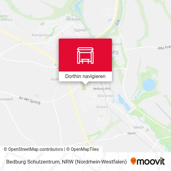 Bedburg Schulzentrum Karte