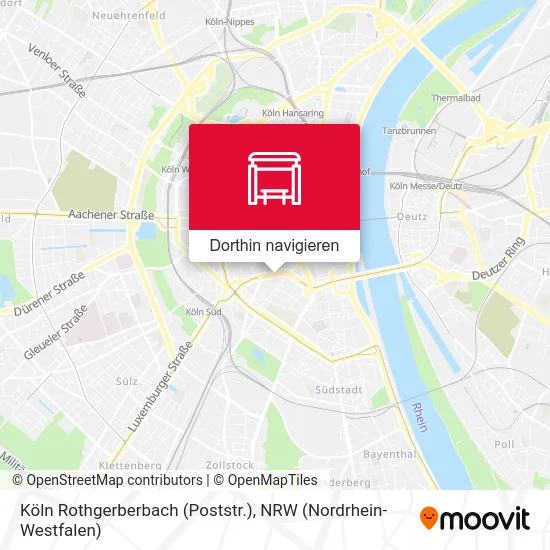 Köln Rothgerberbach (Poststr.) Karte