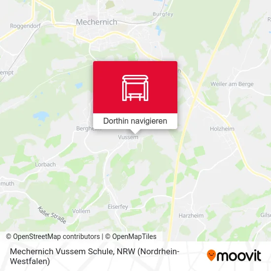 Mechernich Vussem Schule Karte