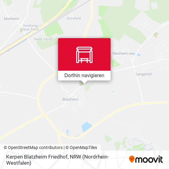 Kerpen Blatzheim Friedhof Karte