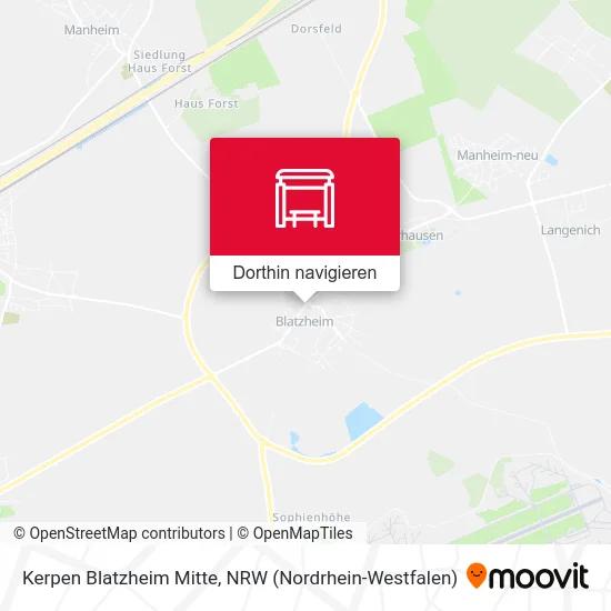 Kerpen Blatzheim Mitte Karte