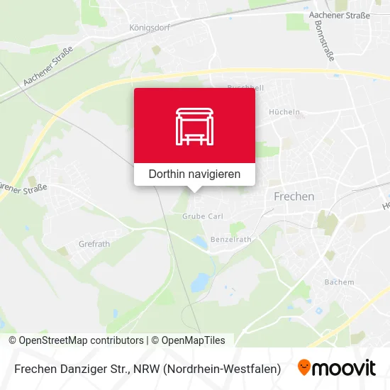 Frechen Danziger Str. Karte