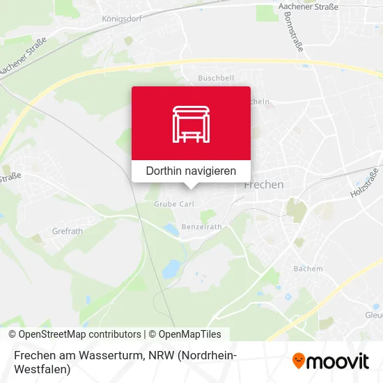 Frechen am Wasserturm Karte