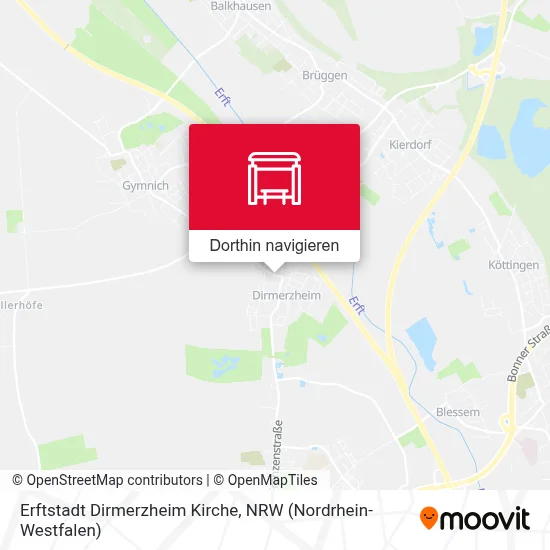 Erftstadt Dirmerzheim Kirche Karte