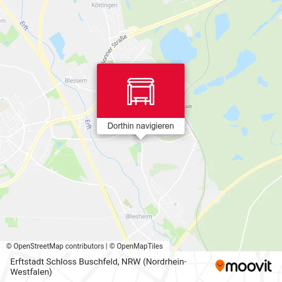 Erftstadt Schloss Buschfeld Karte