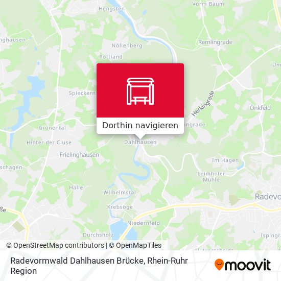 Radevormwald Dahlhausen Brücke Karte