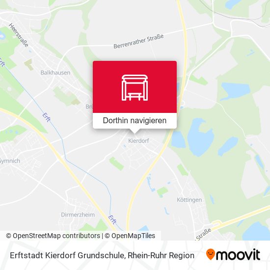 Erftstadt Kierdorf Grundschule Karte