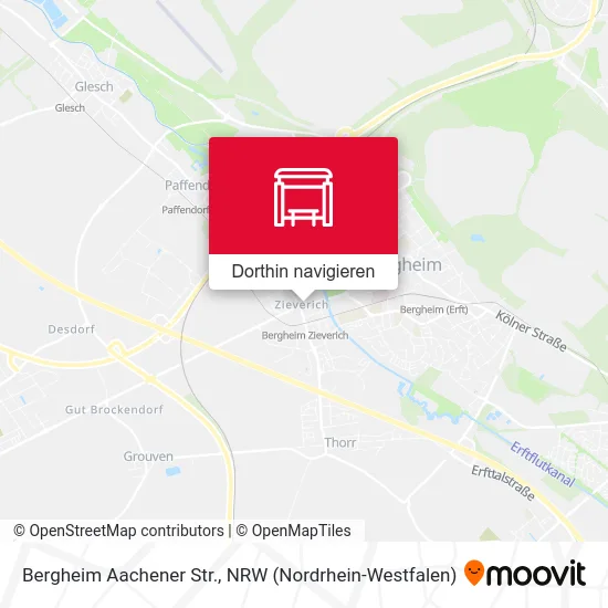 Bergheim Aachener Str. Karte