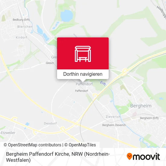 Bergheim Paffendorf Kirche Karte