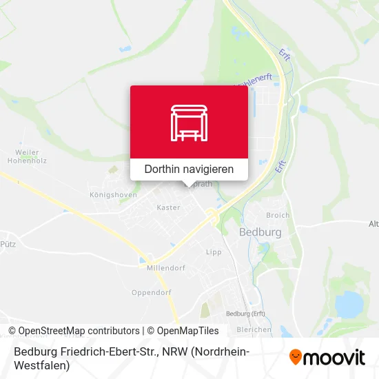 Bedburg Friedrich-Ebert-Str. Karte