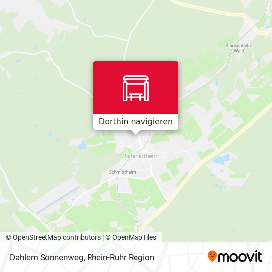 Dahlem Sonnenweg Karte