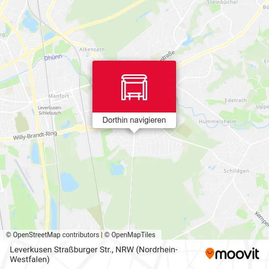 Leverkusen Straßburger Str. Karte