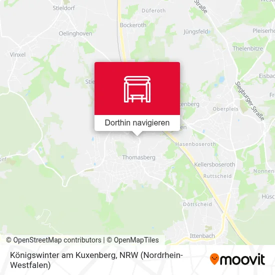 Königswinter am Kuxenberg Karte