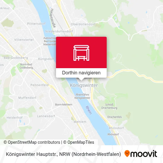 Königswinter Hauptstr. Karte