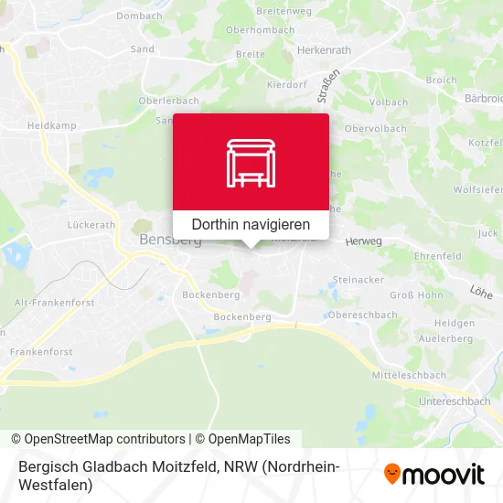 Bergisch Gladbach Moitzfeld Karte