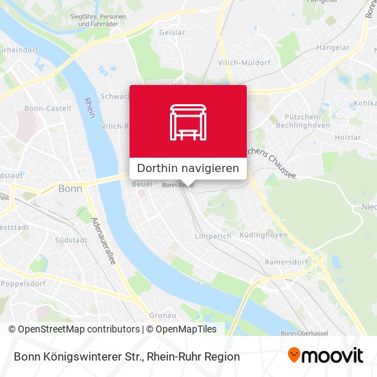 Bonn Königswinterer Str. Karte