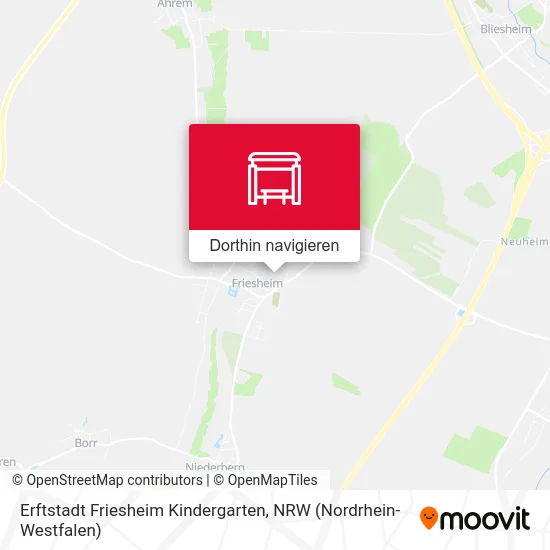 Erftstadt Friesheim Kindergarten Karte