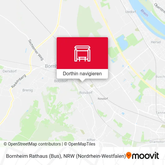 Bornheim Rathaus (Bus) Karte