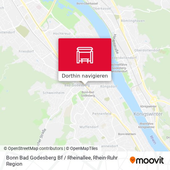 Bonn Bad Godesberg Bf / Rheinallee Karte