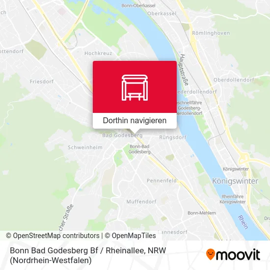 Bonn Bad Godesberg Bf / Rheinallee Karte