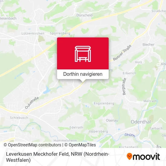 Leverkusen Meckhofer Feld Karte