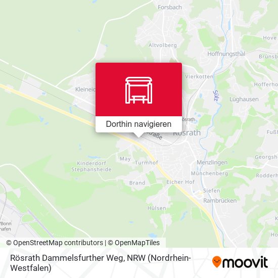 Rösrath Dammelsfurther Weg Karte