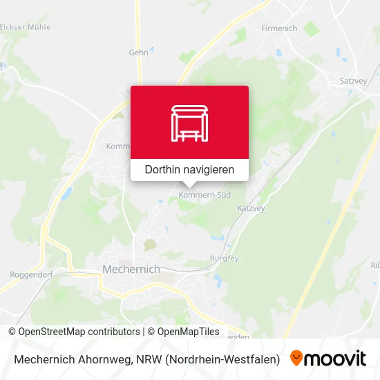 Mechernich Ahornweg Karte
