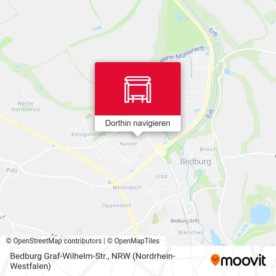 Bedburg Graf-Wilhelm-Str. Karte