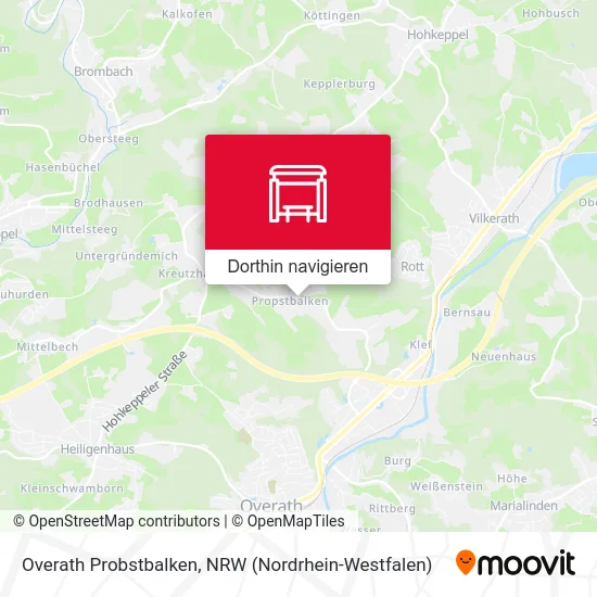 Overath Probstbalken Karte