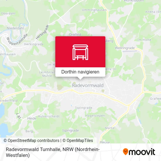 Radevormwald Turnhalle Karte