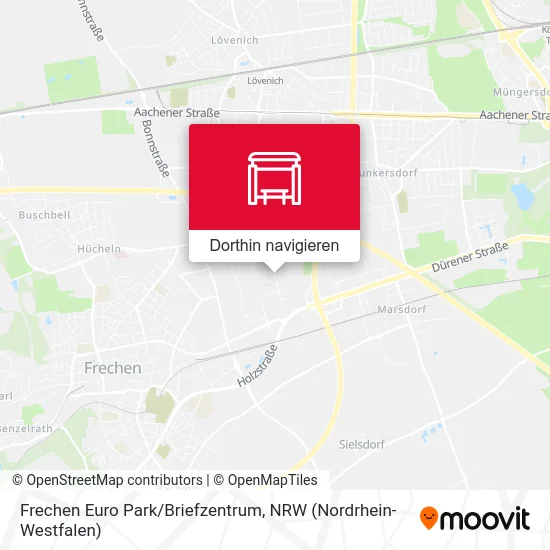 Frechen Euro Park/Briefzentrum Karte